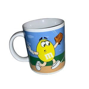 M&M Baseball Golf Coffee Mug Cup Red Yellow Galerie Collectible Sports Gift